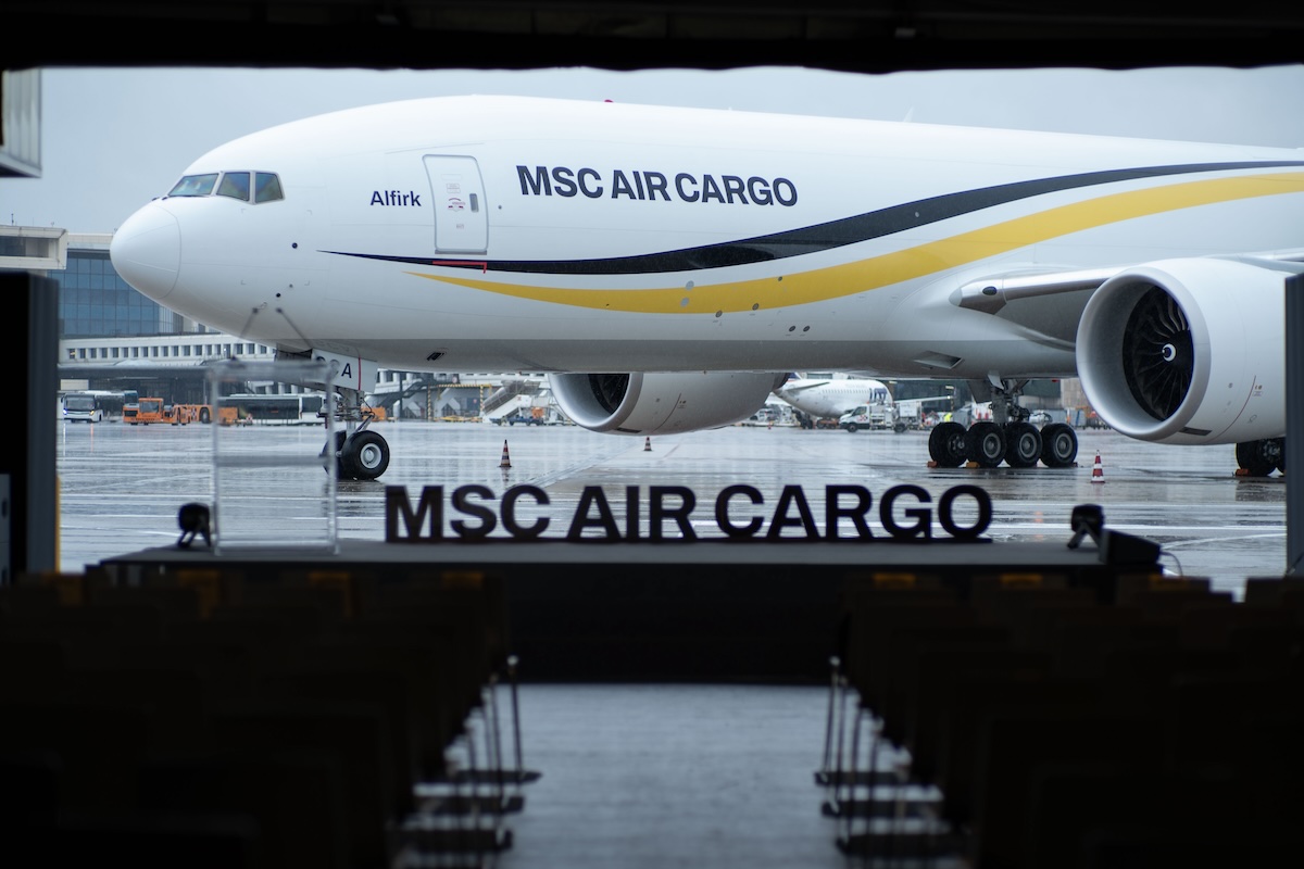 MSC Air Cargo celebra il suo nuovo 'Boeing 777-200 Freighter' basato in Italia