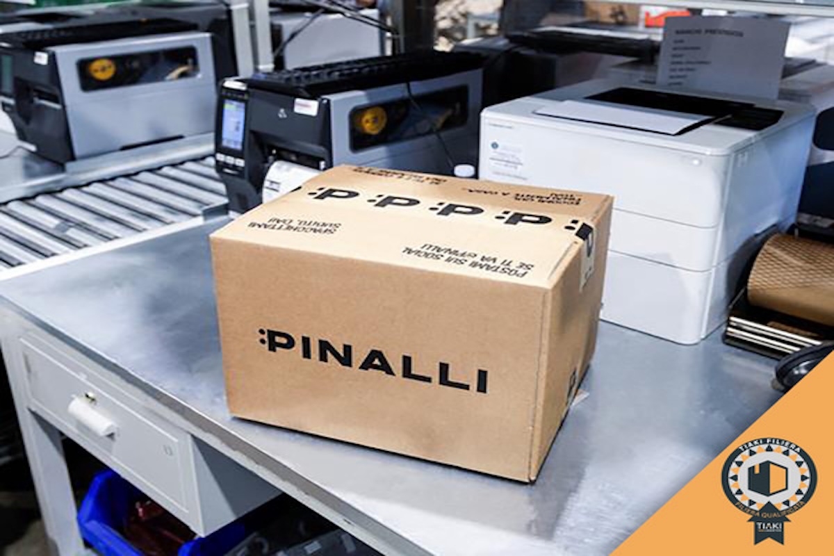 Pinalli ottiene l'attestato 'TIAKI Filiera' rilasciato da Tiaki Logistics e patrocinato da Assologistica