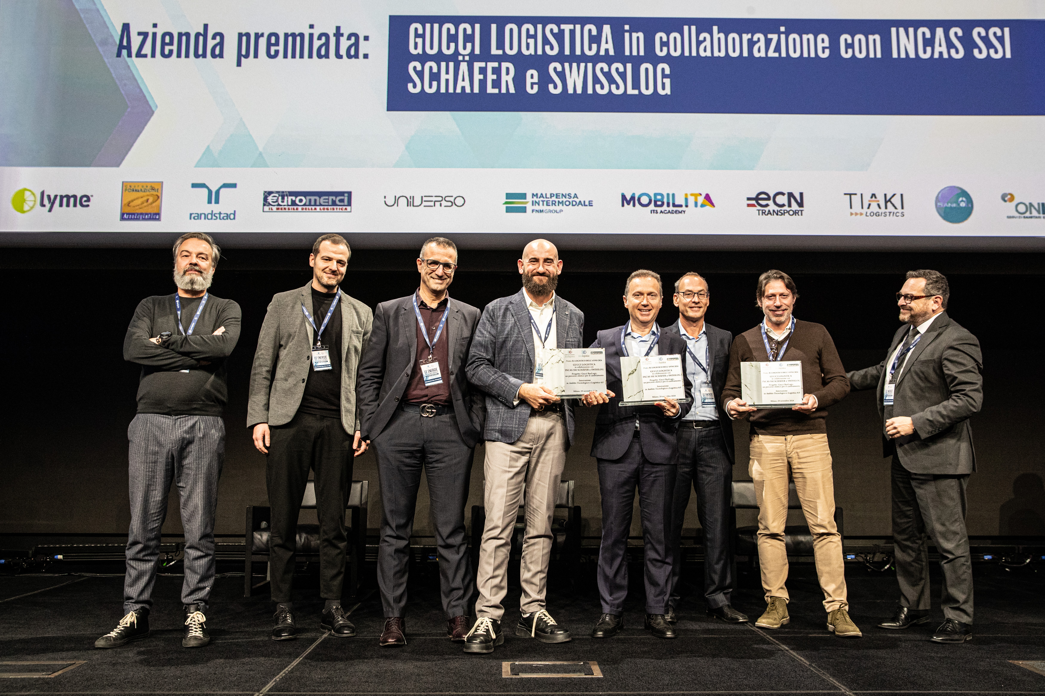 GUCCI LOGISTICA in collaborazione con INCAS SSI SCHÄFER e SWISSLOG